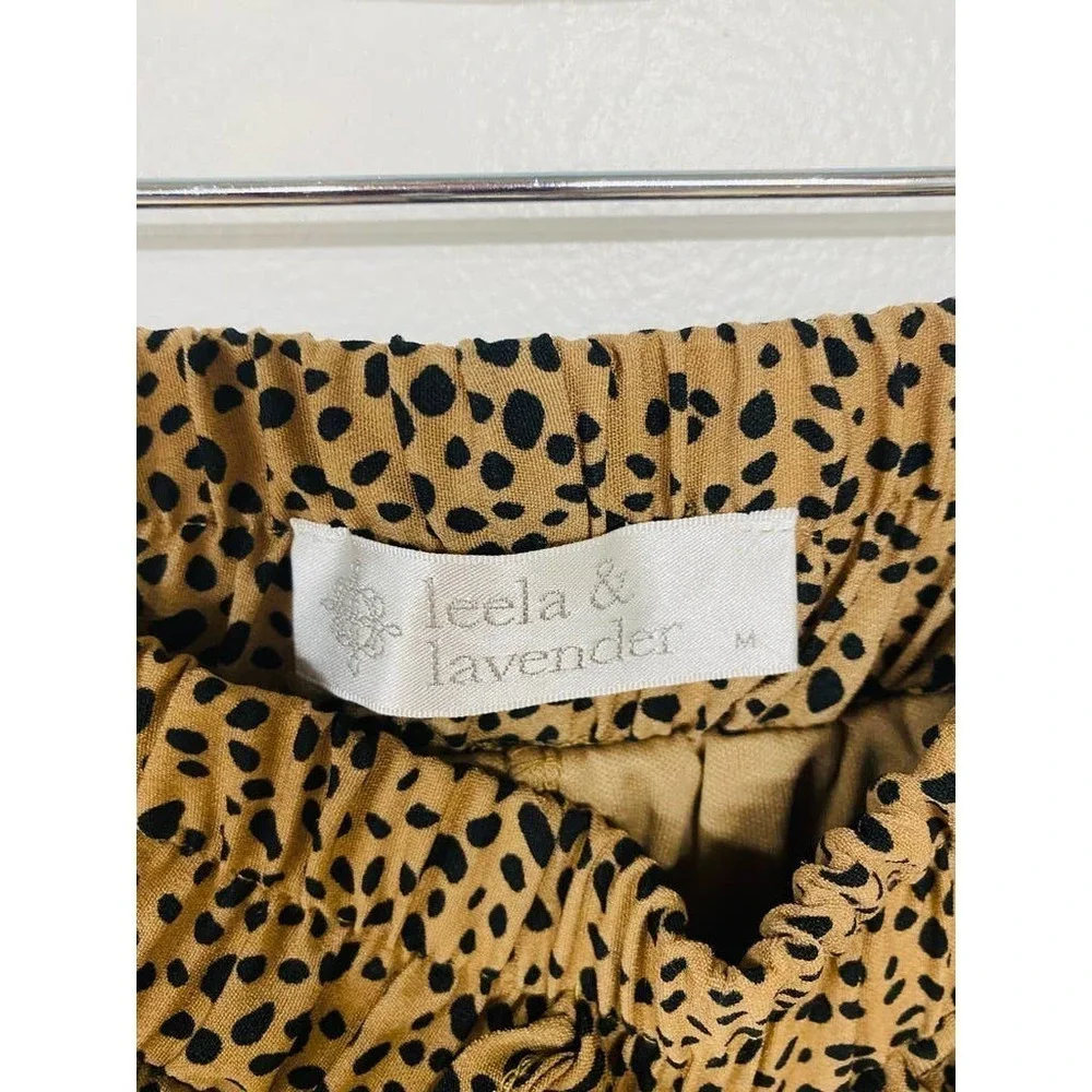 Leela & Lavender Flowy Animal Print Short